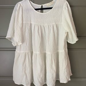 White Tunic A Beautiful Soul, Size XL